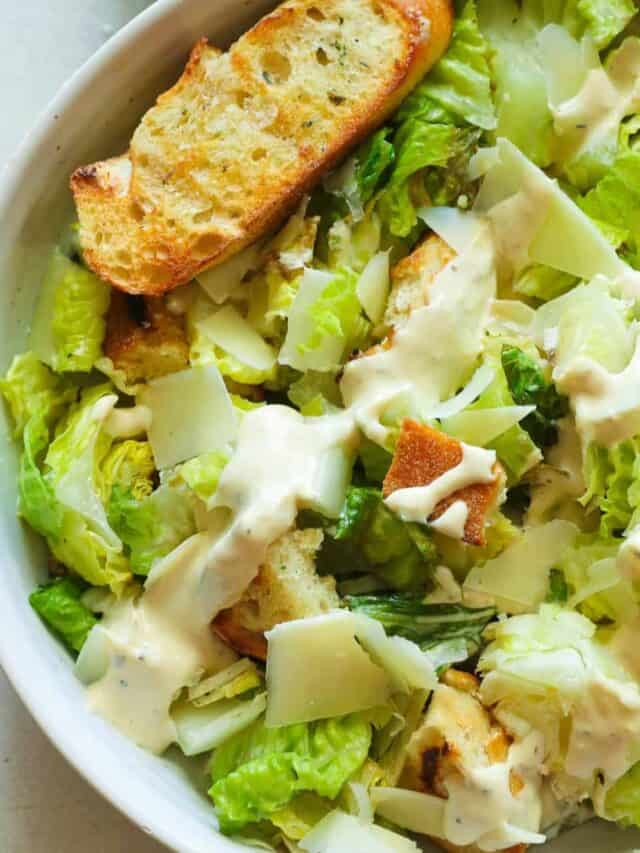 Tender, Crispy Grilled Caesar Salad with a Twist