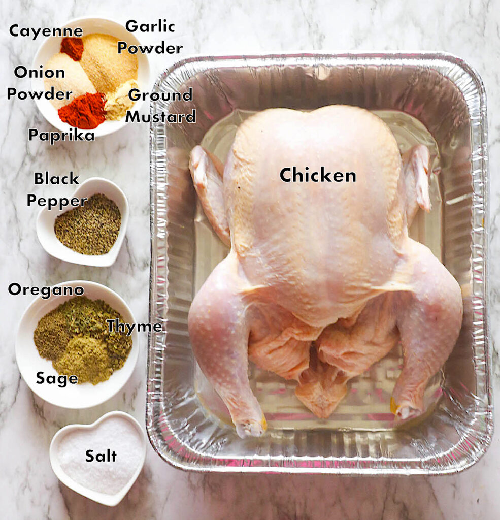 Ingredients you need to make smoked pulled chicken