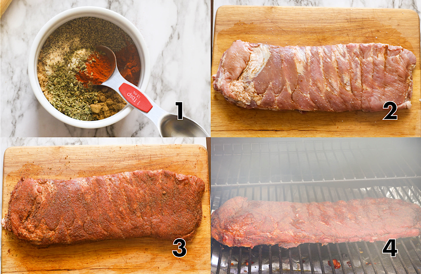 Smoked Ribs 321 Method - feedthegrill.com